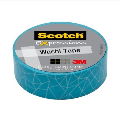 3M Scotch®思高® 创意纸胶带，破裂图片，C314-P28 ，0.59英寸×393英寸（15 mm×10 米）
